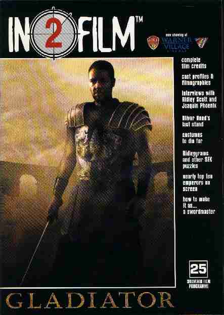 INSIDE FILM magazine side cover Issue 25  2000